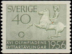 Sweden #487-491, Complete Set(5), 1956, Horses, Never Hinged