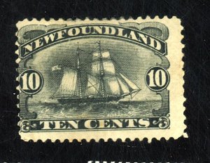 NEWFOUNDLAND #59 MINT FINE OG HR SM ALBUM RESIDUE ON GUM Cat $130