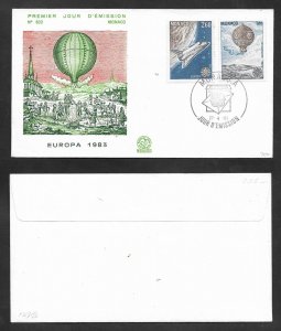 SD)1983 MONACO  FIRST DAY COVER, EUROPA CEPT ISSUE, GREAT INVENTIONS,