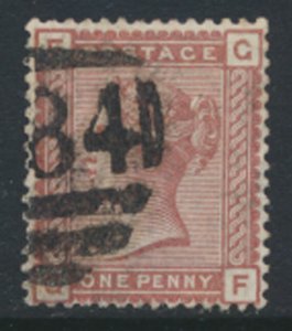 GB QV 1880 1d Red SG 166  SC# 79 Used see details & scans          