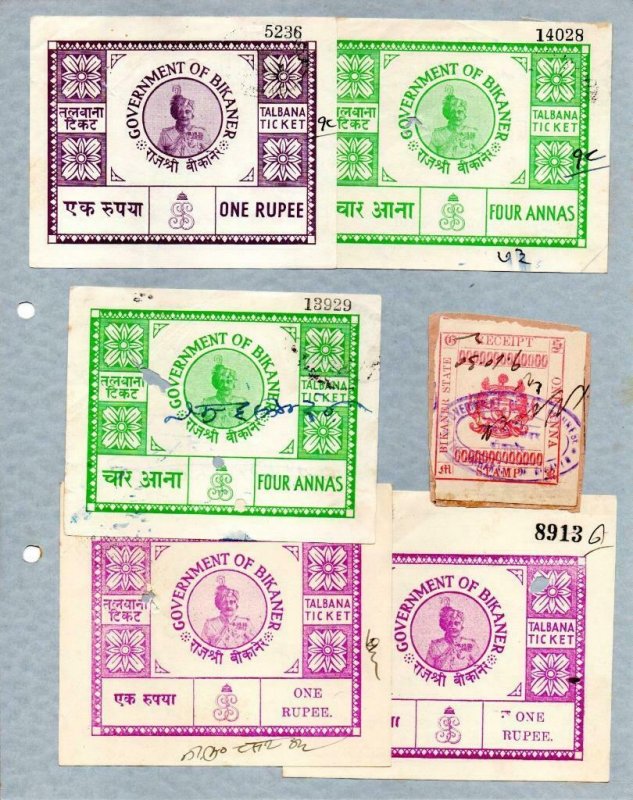COLLECTION OF INDIAN STATES REVENUES, ETC