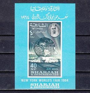 Sharjah, Mi cat. 90, BL8. New York World`s Fair s/sheet. ^
