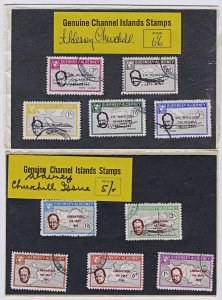 3835: Alderney Herm & Sark Channel Island Overprint Set Collection. 1961-65. ...