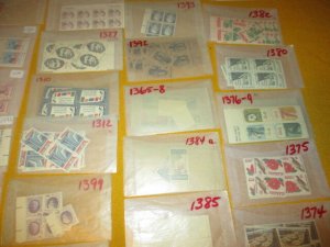 US COLLECTION IN PACKETS, ALL MINT MOSTLY MNH