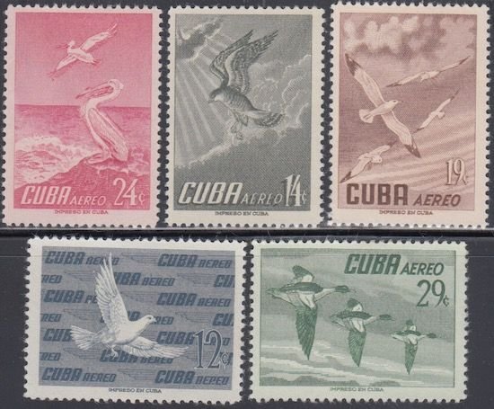 Cuba Scott # C137-4 MLH INCOMPLETE AIRMAIL