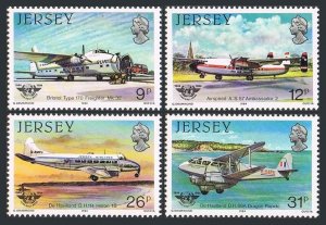 Jersey 336-339, MNH. Michel 330-333. ICAO, 40th Ann.1984. Planes.