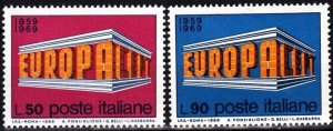 ITALY 1969 EUROPA. Complete set, MNH