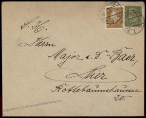 Germany Postal Card Indicia Cutout Used on Cover 71051