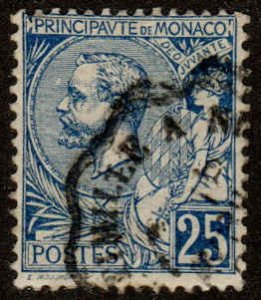 Monaco  #21, Used, not well centered, CV $5.00