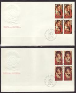 Canada 773-775 Christmas B/4 1978 Canada S/3 U/A FDC