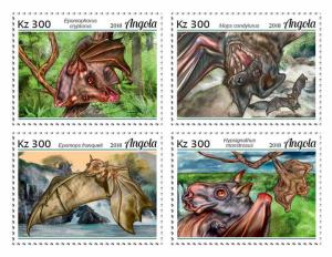 Z08 ANG18124a ANGOLA 2018 Bats MNH ** Postfrisch