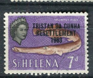 ST.HELENA; 1963 early QEII Wildlife issue fine used 7d. value