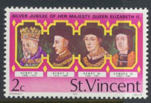 St Vincent  SG 505 SC# 486 MNH Kings & Queens Silver Jubilee 1977 see scans  ...