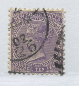 New South Wales 1897 10d perf 12 by 11 1/2 used