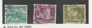 Germany - Berlin, Postage Stamp, #9N108-9N110 Used, 1954 