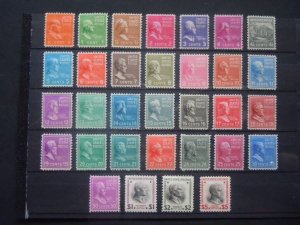 #803-834 1c - $5 1938 Presidential Issue Set MNH OG VF/XF #6e CV $160