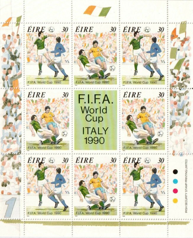 1990   IRELAND  -  SG: 770/71  - WORLD CUP,ITALY - SHEETLET  - UNMOUNTED MINT