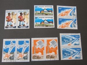 Central African 1972 Sc 174-75,C95-98 CTO pair FU