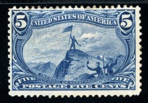 USAstamps Unused FVF US 1898 Trans-Mississippi Fremont Scott 288 RG NH 