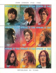 Chad 1996 Imperf. Music Hall - John Lennon 1996 Full N° 1311 / 1308 – 1320 / 13