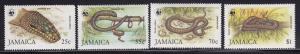 Jamaica Scott # 591 - 594 set VF mint never hinged cv $ 66 ! see pic !