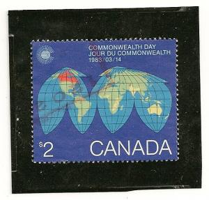 Canada     Scott   977  Map   Used
