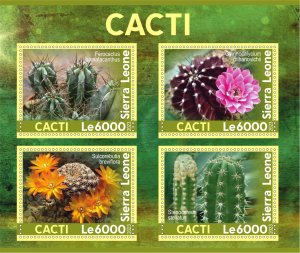 Stamps. Plants, Cactus 1+1 sheets perforated MNH**