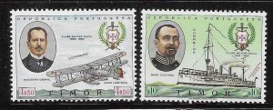 Timor 1967 Navy club issue Ship Airplane Sc 323-324 MNH A3569