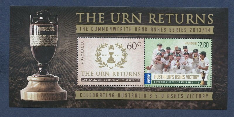 AUSTRALIA - Sc 4045a -  MNH  S/S - Cricket - The Urn Returns - 2014