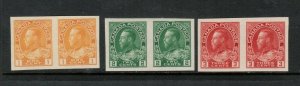Canada #136 #137 #138 Extra Fine Never Hinged Set In Pairs