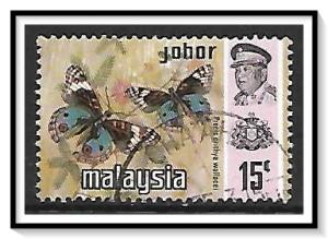 Johore #181 Sultan & Butterflies Used