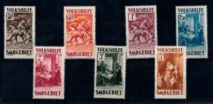 [70107] Germany SAAR Saargebiet 1931 Volkshilfe Paintings  MNH 5 FR re-gummed!