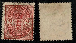 Danish West Indies #29 used 2c arms