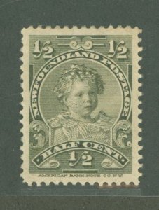 Newfoundland #78 Unused Single