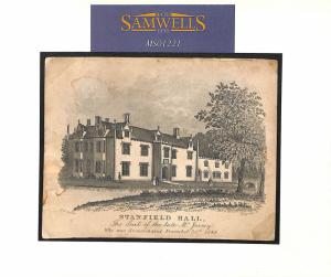 GB NORFOLK Engraving *Stanfield Hall* 1848 MURDER CRIME {samwells-covers}MS1221