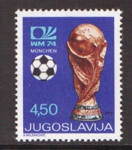 Yugoslavia   #1216  MNH  1974  world cup soccer Munich