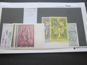 Vatican 1982' Sc 705-17 Issues Cpt. 5 sets MNH