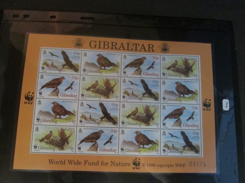 Gibraltar 1996 Sc 716 Bird set MNH