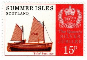 (I.B) Cinderella : Summer Isles - Boats 15p (Fifie) 