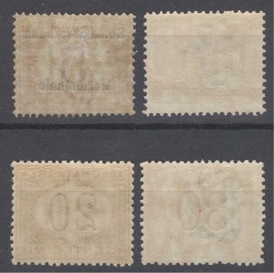 Somalia 1906 5c-30c Post Due Scott J1-J4 SG D17-D20 VLMM/MVLH Cat $191