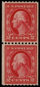 USA #442 VF/XF OG NH, Pair, Very nice coil pair! Retail $55