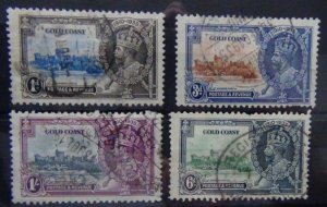 Gold Coast 1935 Silver Jubilee set Used
