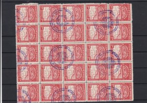 Venezuela 1932 Airplane + Map USED Stamps Part Sheet Ref 31362