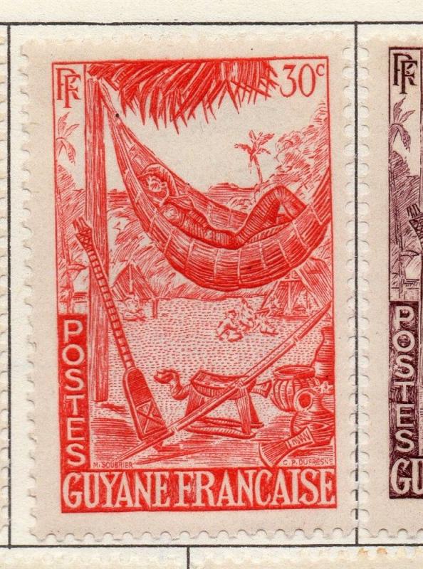 French Guiana 1946-47 Early Issue Fine Mint Hinged 30c. 177951