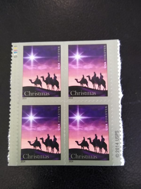 Sc. # 4945, Christmas 2014, Magi, block of 4, MNH.