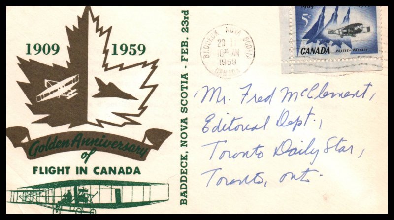 Canada 383 Flight Pen FDC