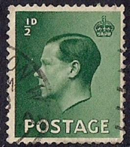 Great Britain #230 1/2P King Edward 8th, used VF