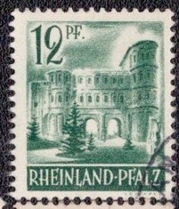 Germany -French Occupation Rheinland-Pfalz 1947 -  6N4 Used