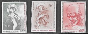 Benin (1977) - Scott #  C271 - C273,  MNH