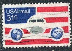 C90 31c Jet & Globes Airmail Used